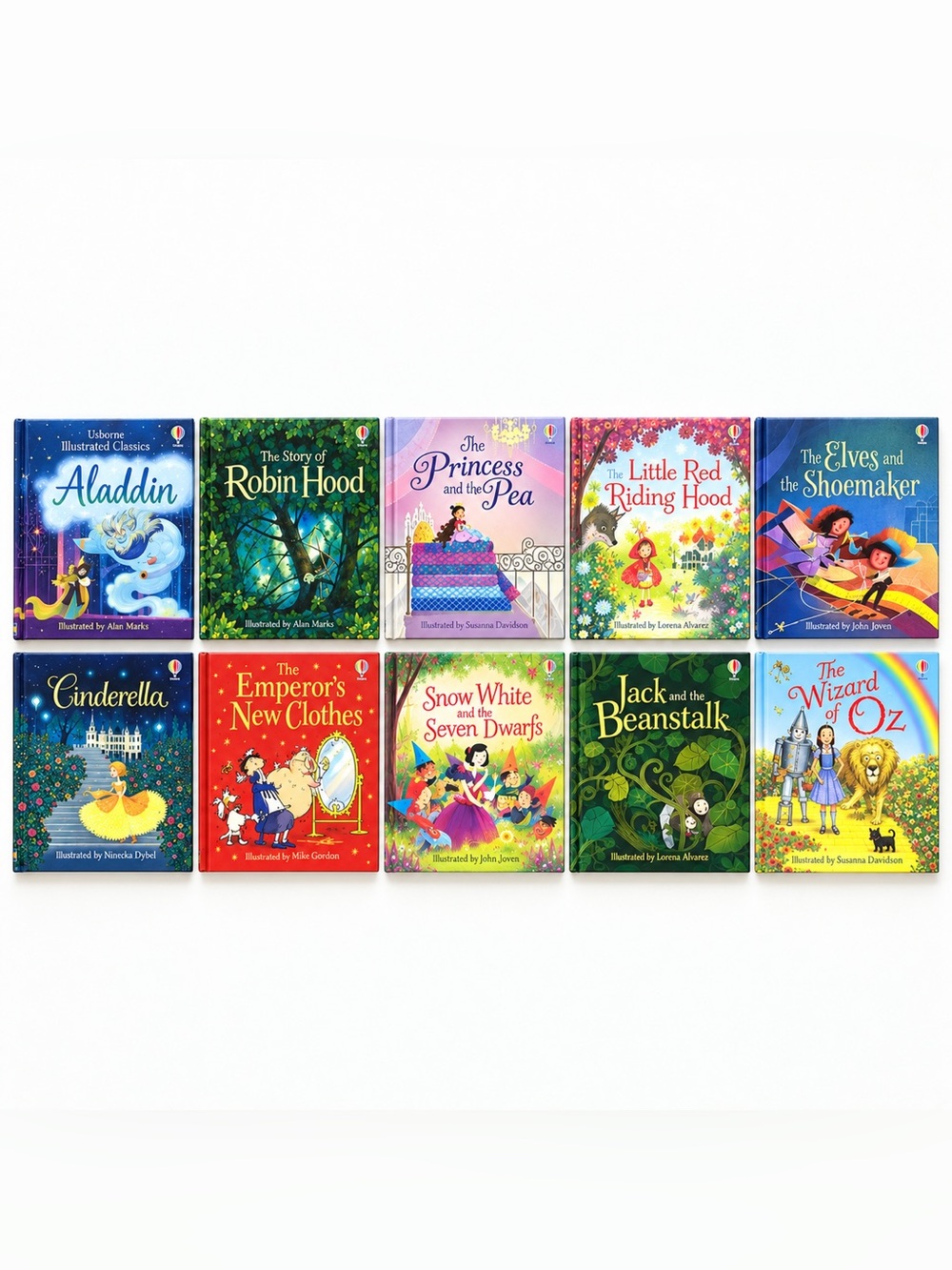 Usborne Illustrated Classics Fairytale Books – Set of 10 Children’s Stories